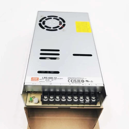 mean well lrs 600 12 power supply, ac dc, 600w, 12v, 50a, enclosed, lrs 600 series